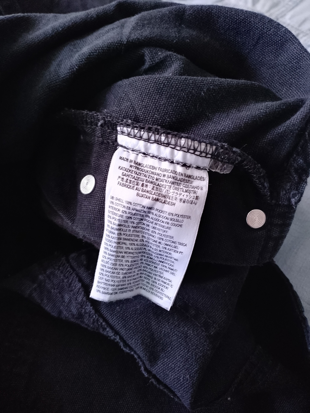 Vans Black Men's Carpenter Overalls Classic Workwear Style - Picture 10 of 11